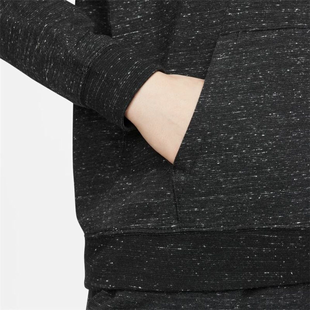 连帽运动衫女子耐克Sportswear Gym Vintage Black-4