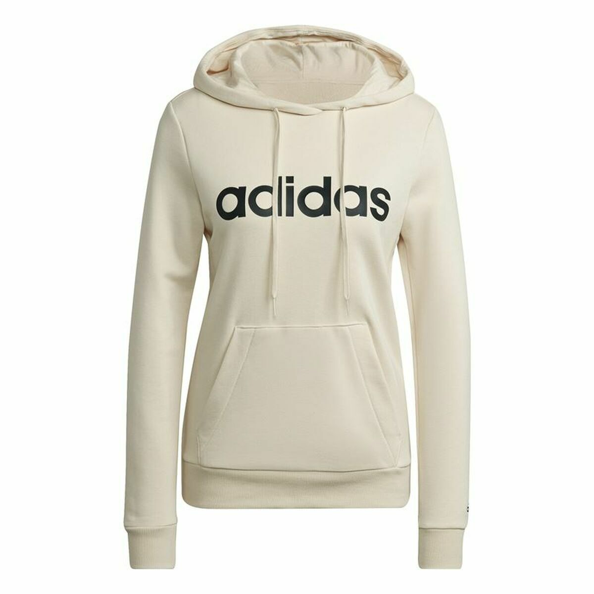 连帽运动衫女子Adidas Essentials Logo米色-2