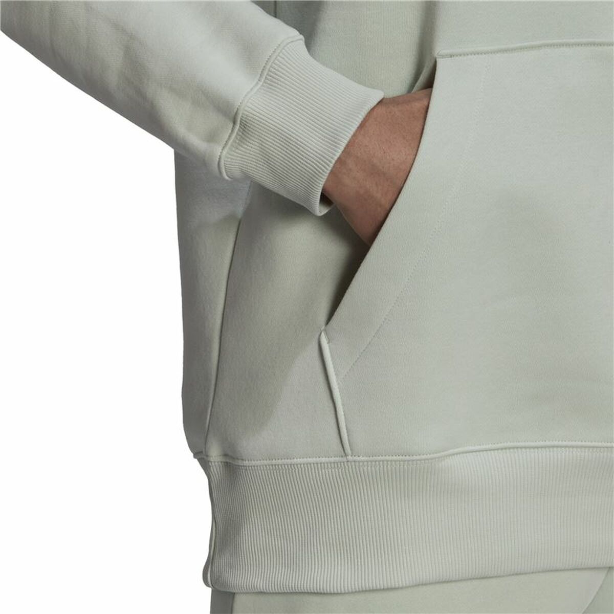 Толстовка с капюшоном мужская Adidas Essentials FeelVivid Светло-зеленый-7