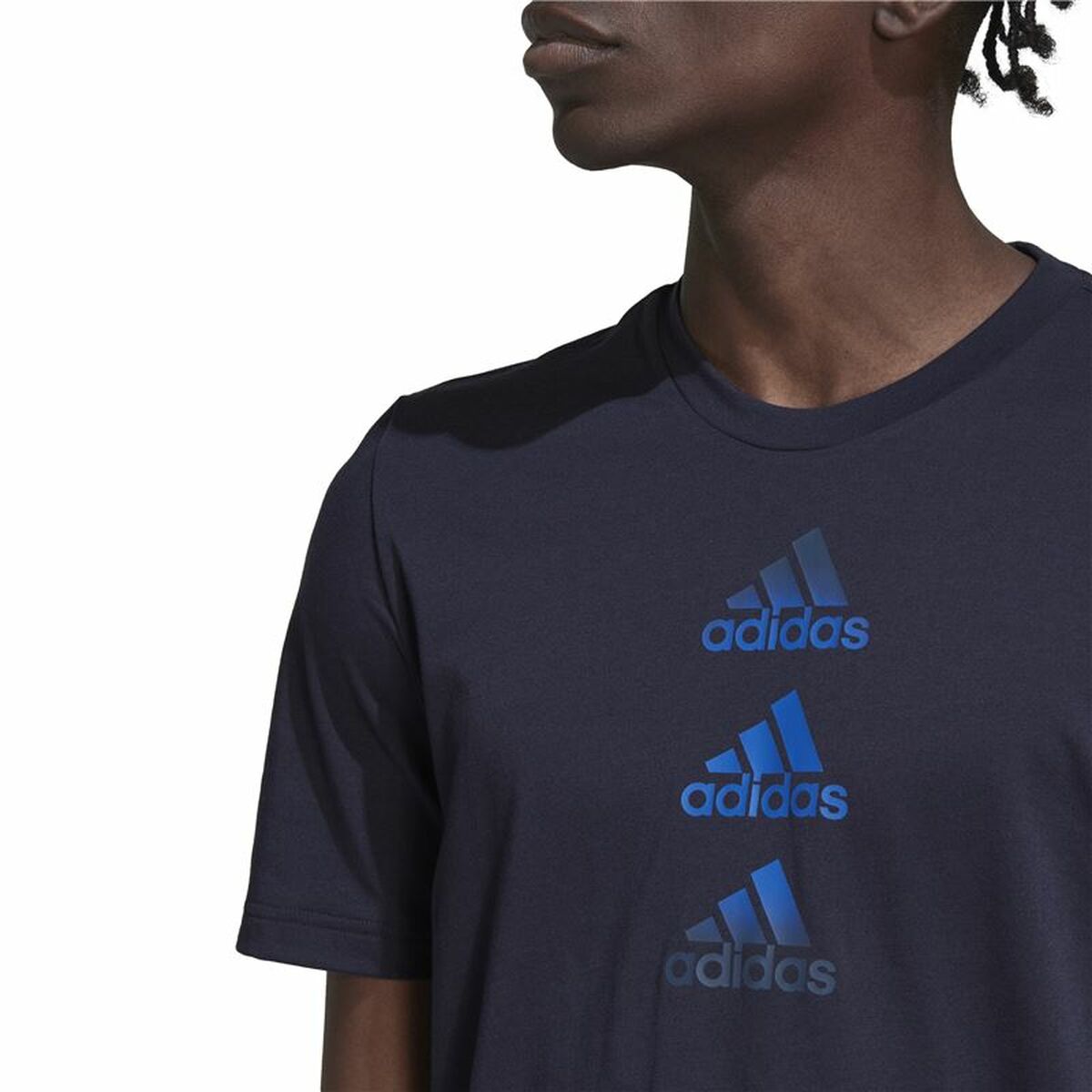 Футболка с коротким рукавом мужская Adidas Designed To Move Logo-3
