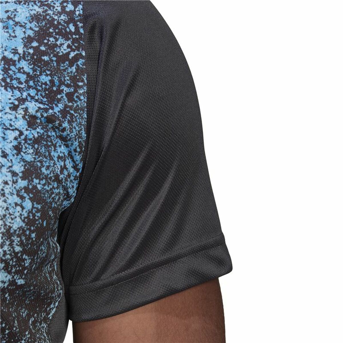 Футболка с коротким рукавом мужская Adidas Чёрный-2