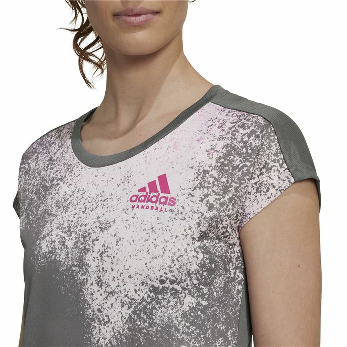 Футболка с коротким рукавом женская Adidas Темно-серый-4