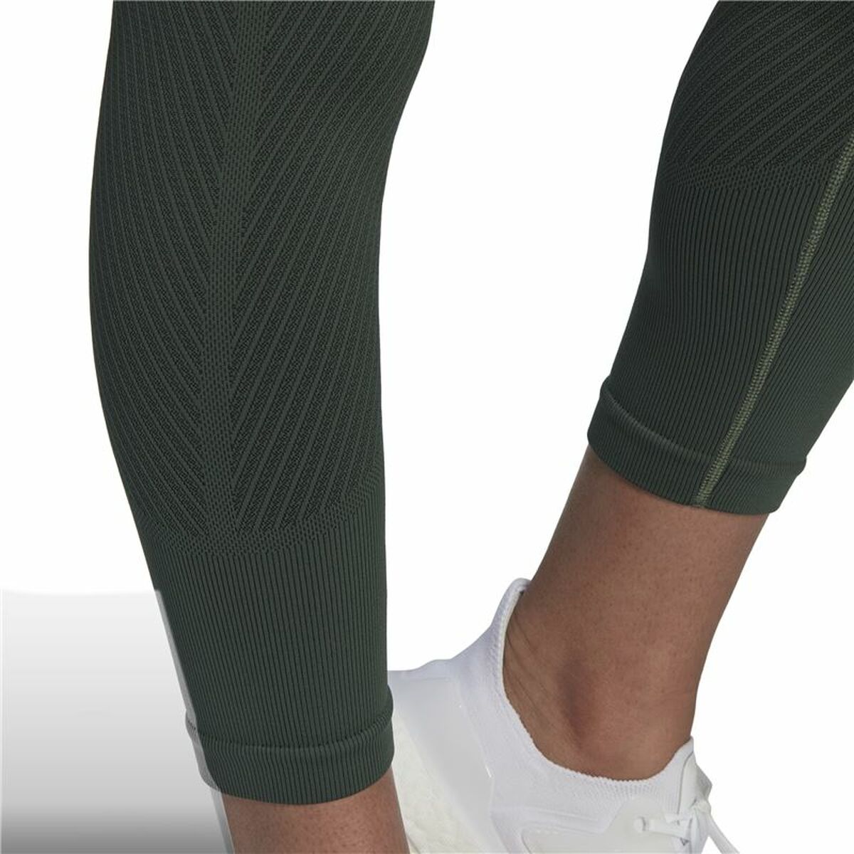 Женские спортивные колготки Adidas Aeroknit Branded 7/8 Tight Зеленый-2