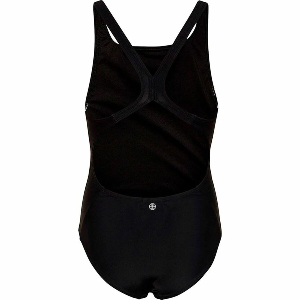 Купальник для девочек Adidas Classic Sports 3 Stripes Чёрный-2