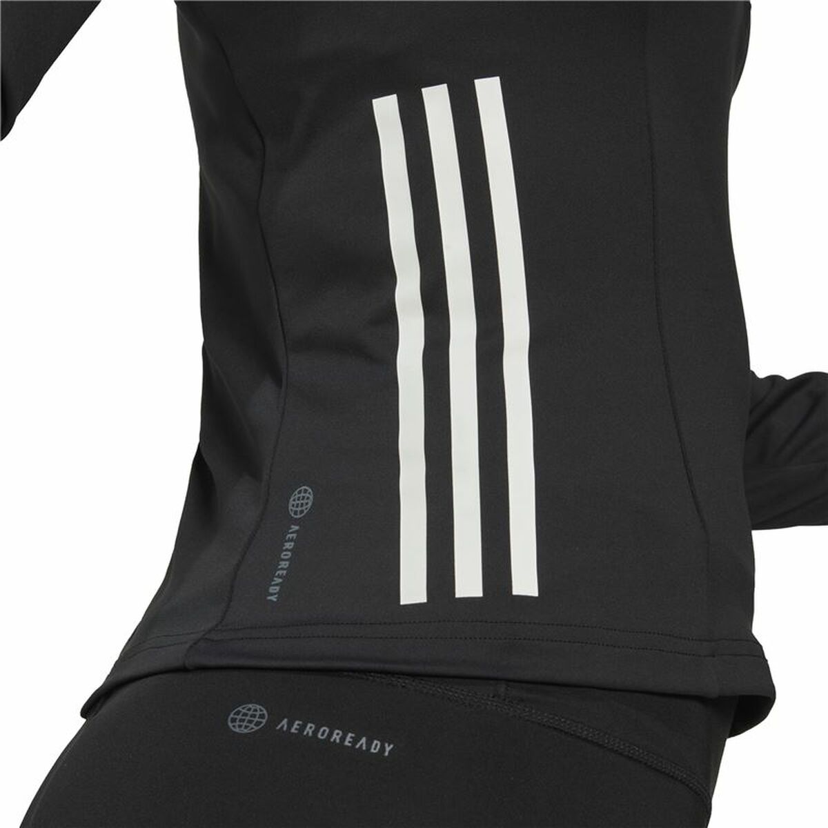 Женская рубашка с длинным рукавом Adidas Чёрный-2
