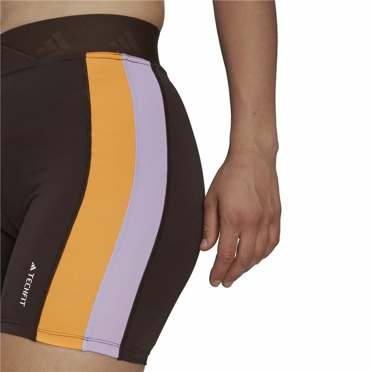 Женские спортивные колготки Adidas Hyperglam Training Techfit Чёрный-4