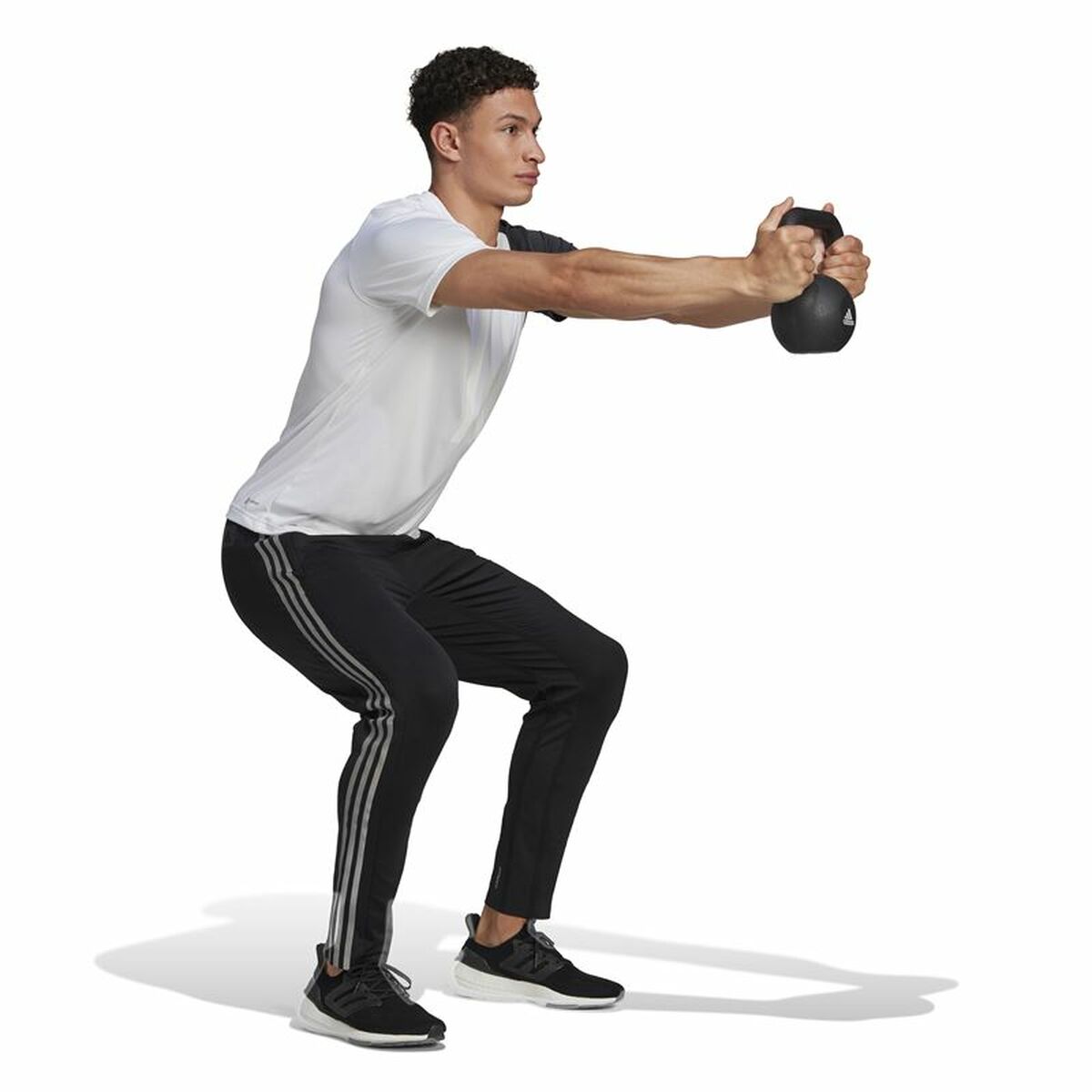 Футболка с коротким рукавом мужская Adidas  ColourBlock Белый-2