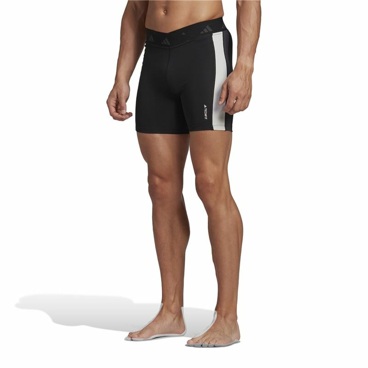 Мужские спортивные колготки Adidas Hyperglam Training Techfit Чёрный-5