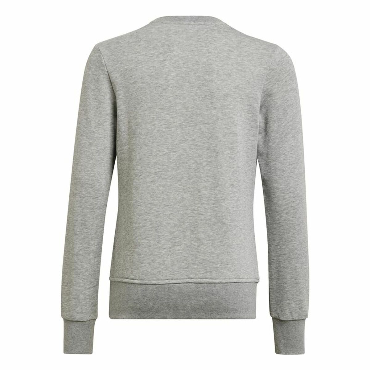 Adidas Essentials Girls Hooded Sweatshirt Grey-5