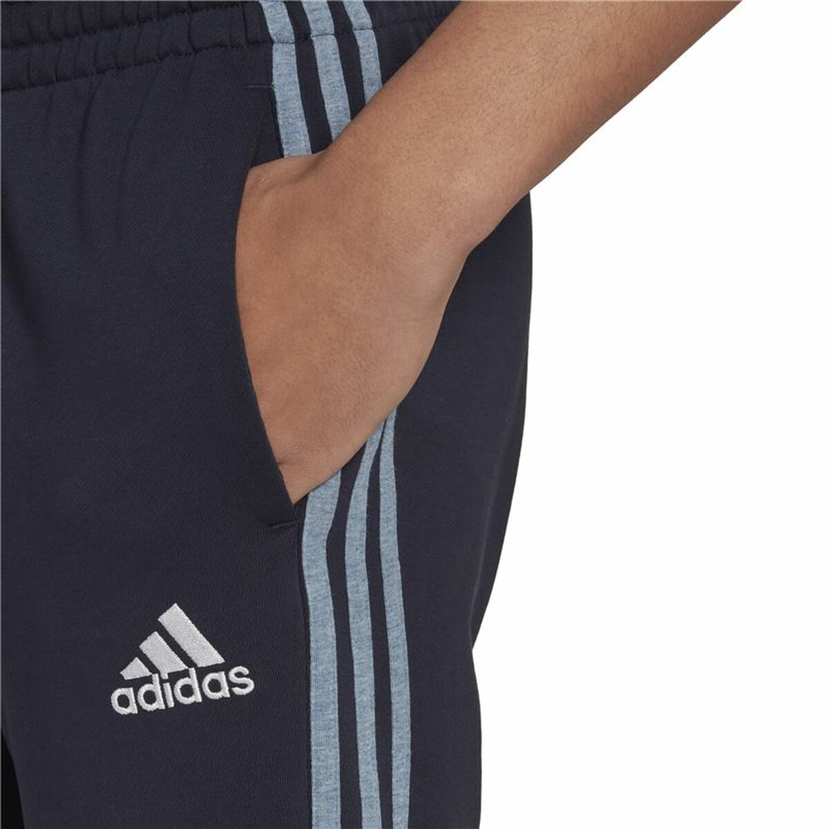 Adidas Essentials Mélange Adult Pants Grey-3