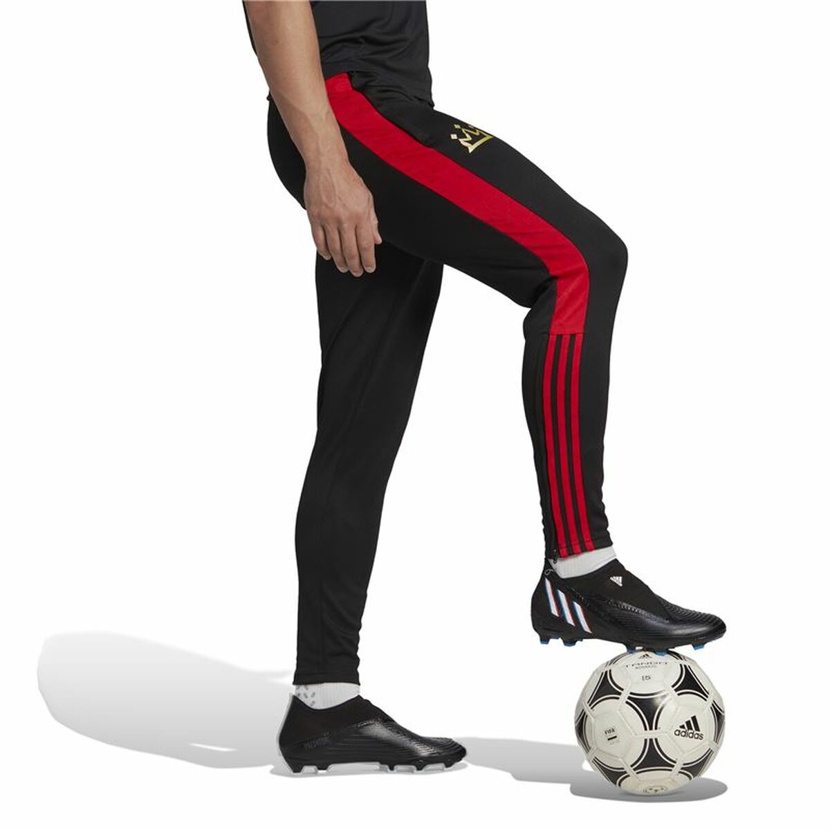 Футбольные тренировочные брюки для взрослых Adidas Salah Чёрный Мужской-5