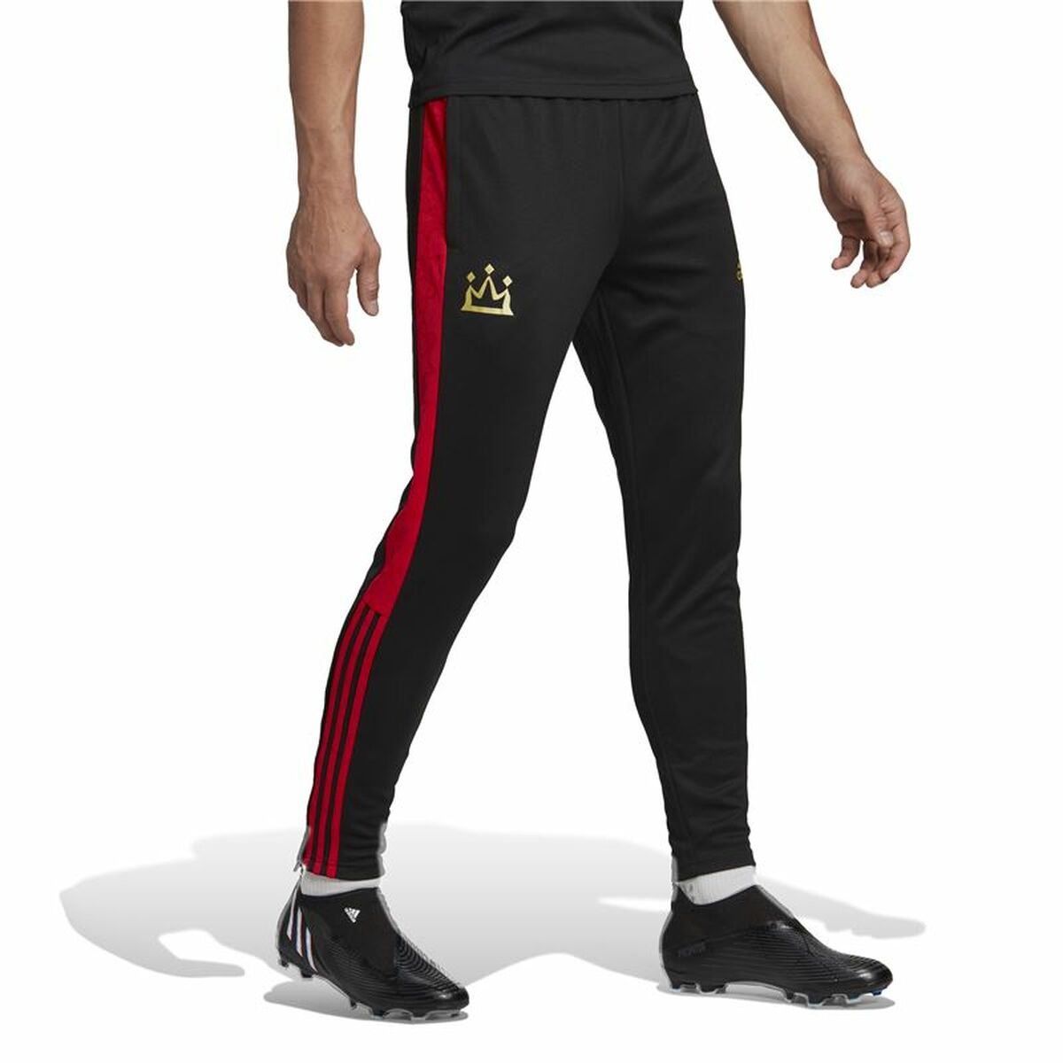 Футбольные тренировочные брюки для взрослых Adidas Salah Чёрный Мужской-8