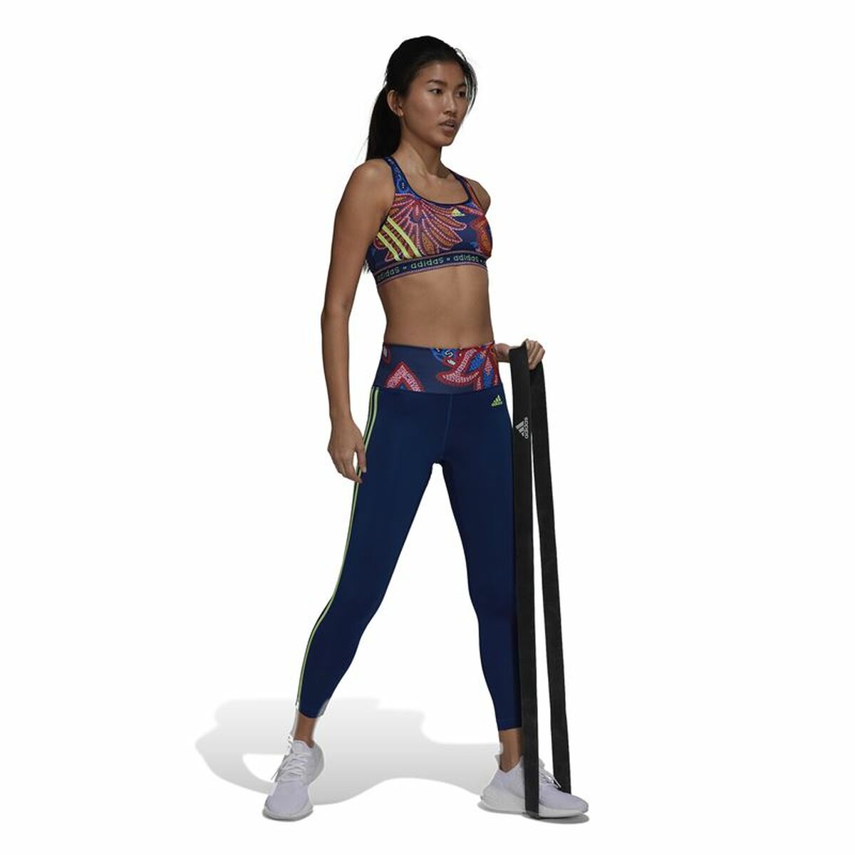 Спортивный бюстгальтер Adidas Farm Rio Тёмно Синий-4