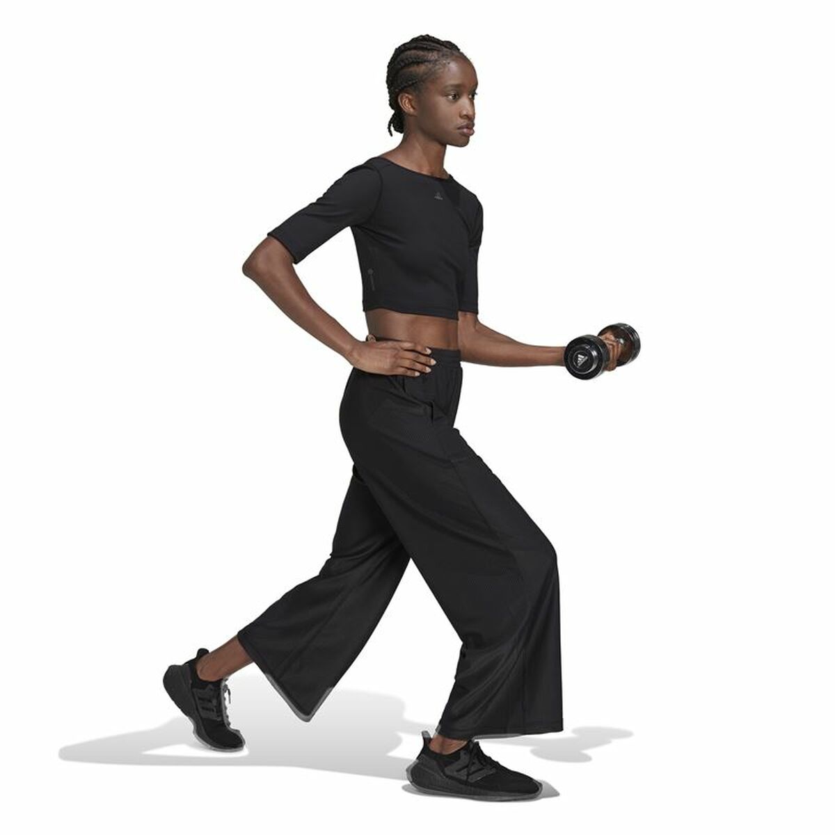 Adidas Stu 7/8 Woman Black Long Sweatpants-4