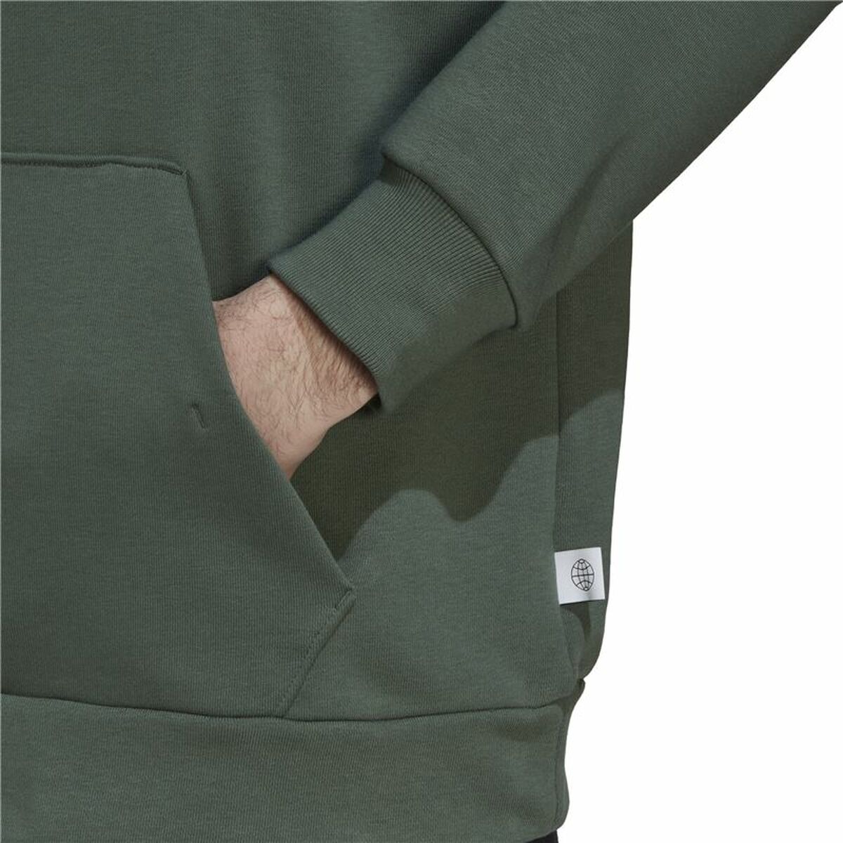 Толстовка с капюшоном мужская Adidas Future Icons Зеленый-2