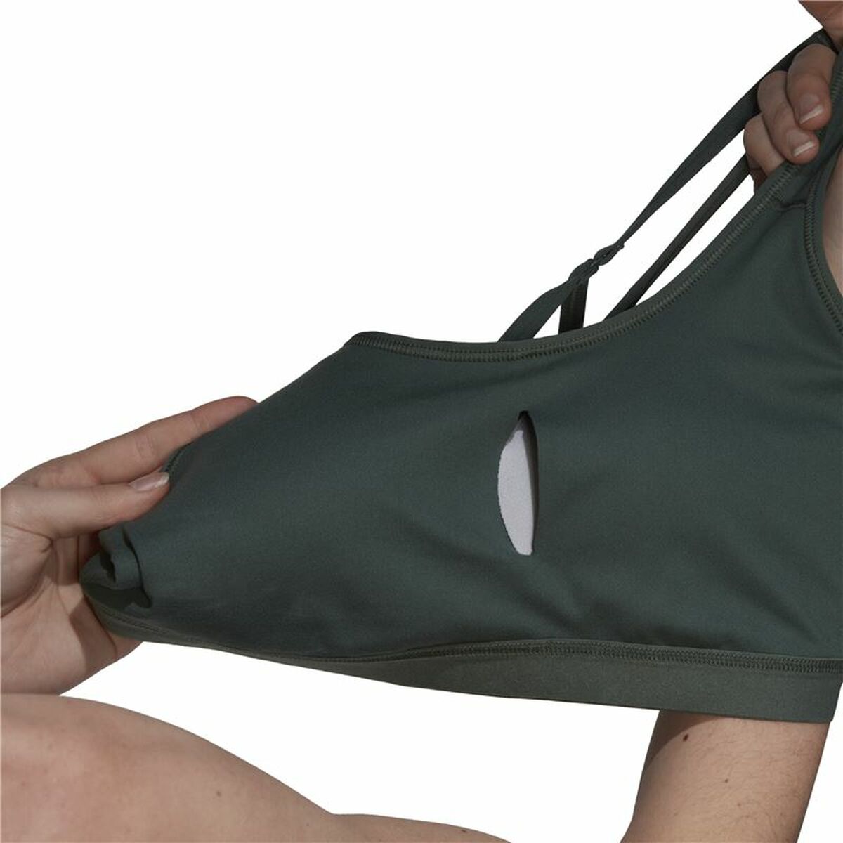 Спортивный бюстгальтер Adidas Coreessentials Зеленый-8