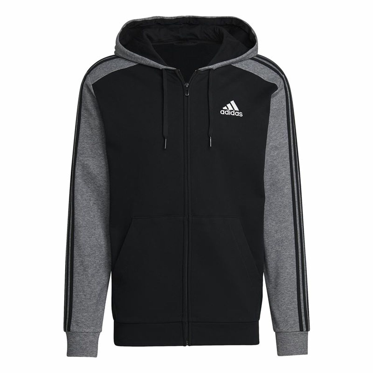 Chaqueta deportiva para hombre Adidas Mélange French Terry Negro