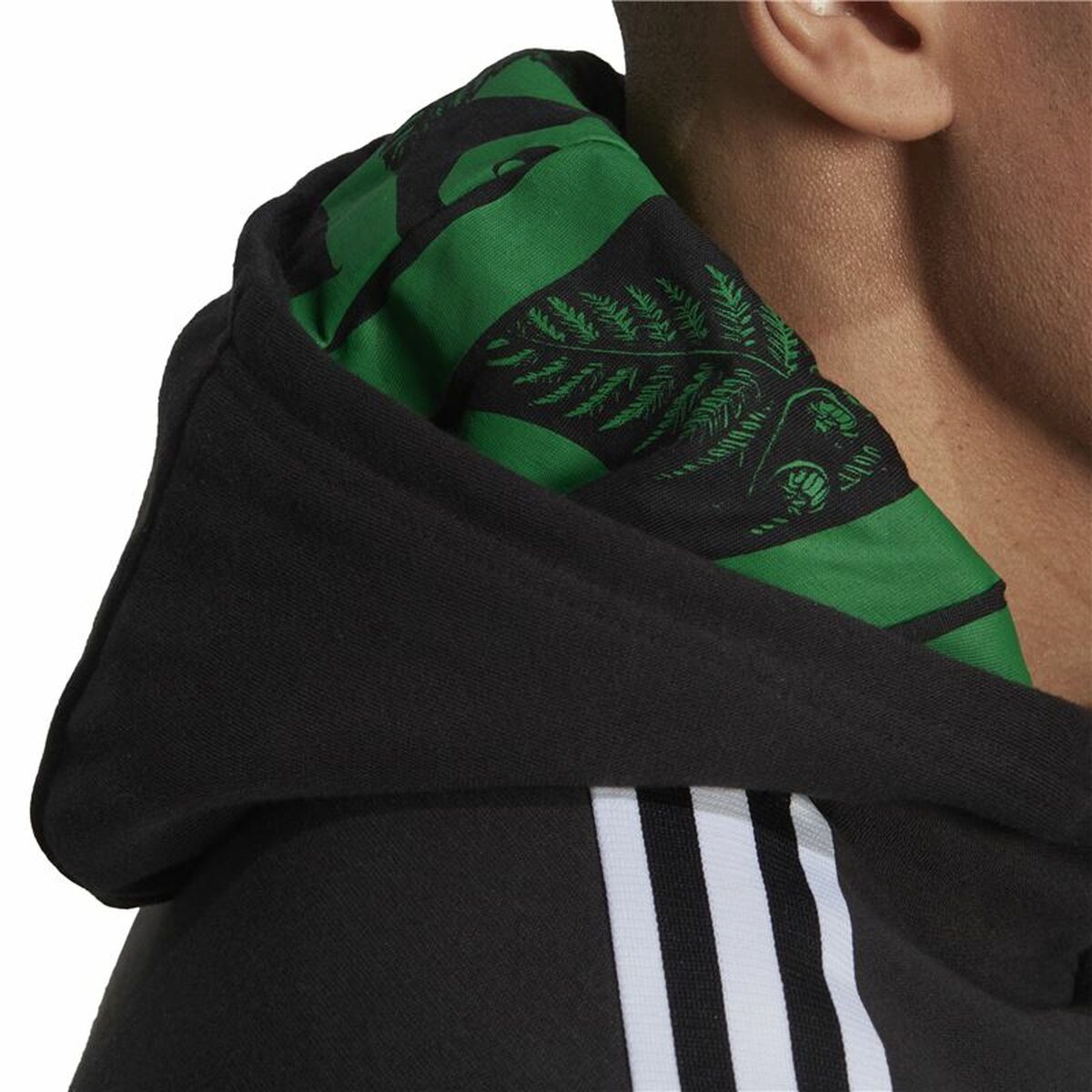 Толстовка с капюшоном мужская Adidas Maori Чёрный-6