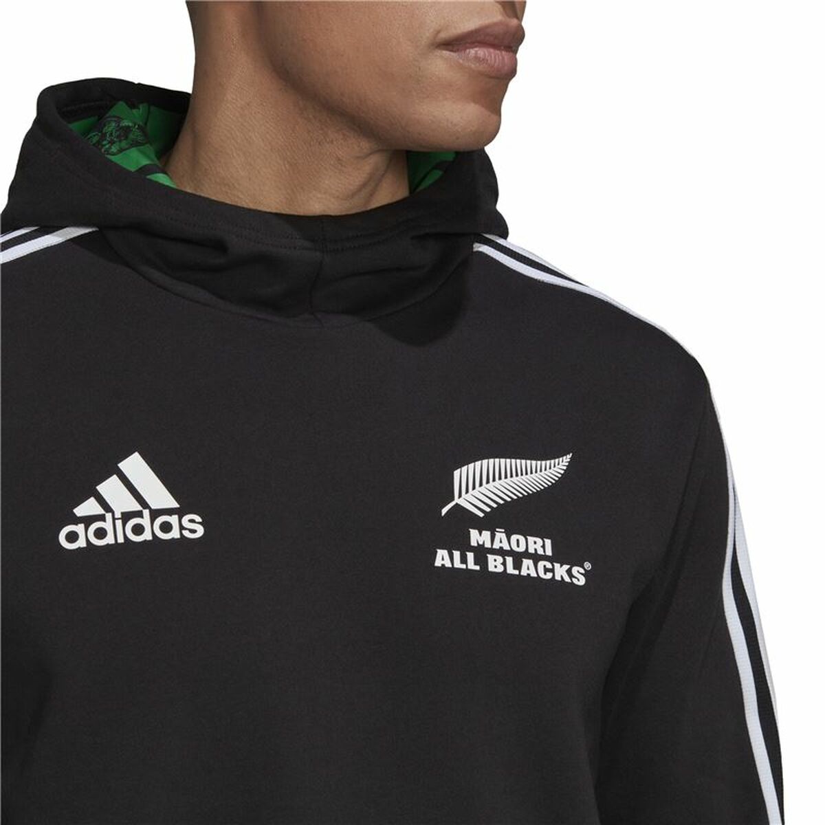 Толстовка с капюшоном мужская Adidas Maori Чёрный-7
