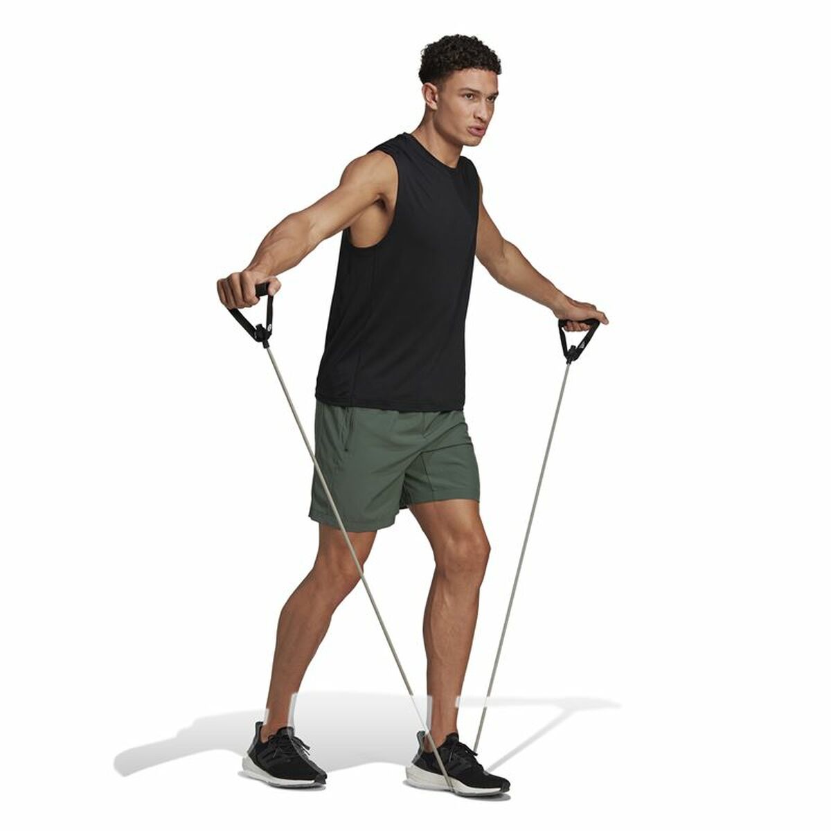 Adidas Designed 2 Move Sports Men's Shorts Olive Oil-4