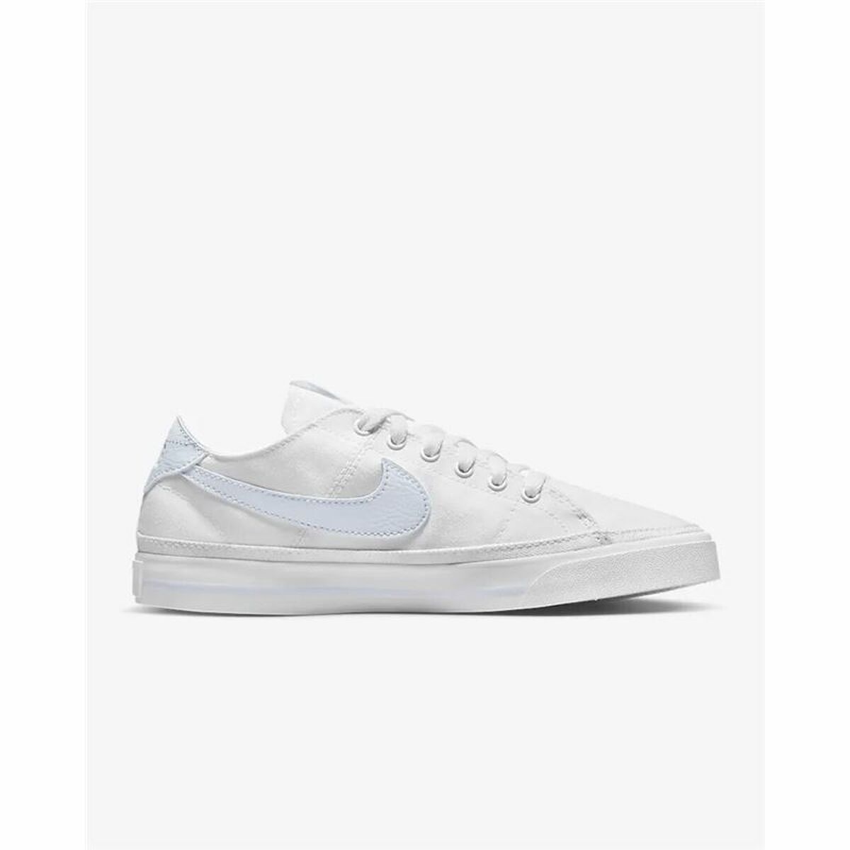 Nike Court Legacy Canvas Women's Sports Sneakers White Woman-3
