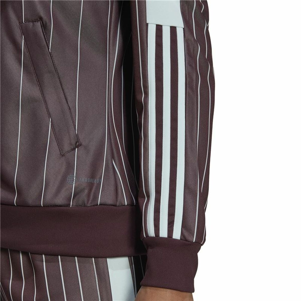 女子运动夹克Adidas Tiro VIP棕色-5