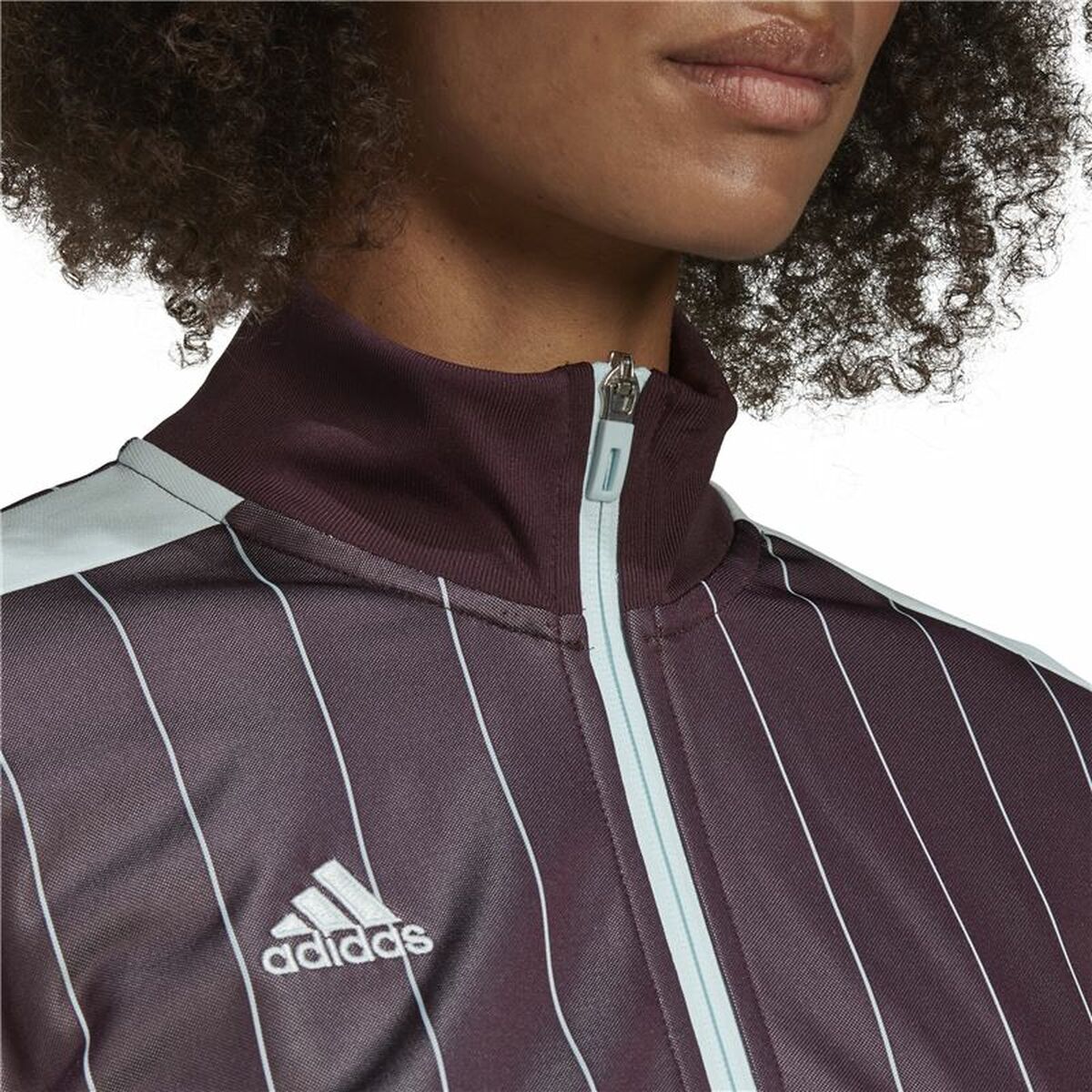 女子运动夹克Adidas Tiro VIP棕色-6