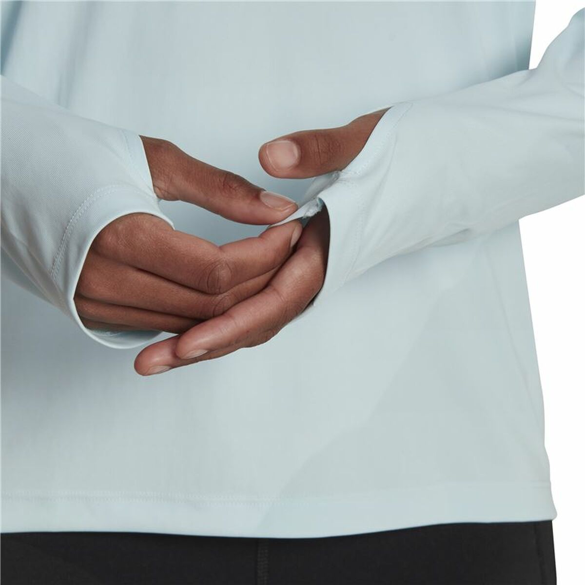 长袖女子T恤阿迪达斯 Otr LS蓝色-6