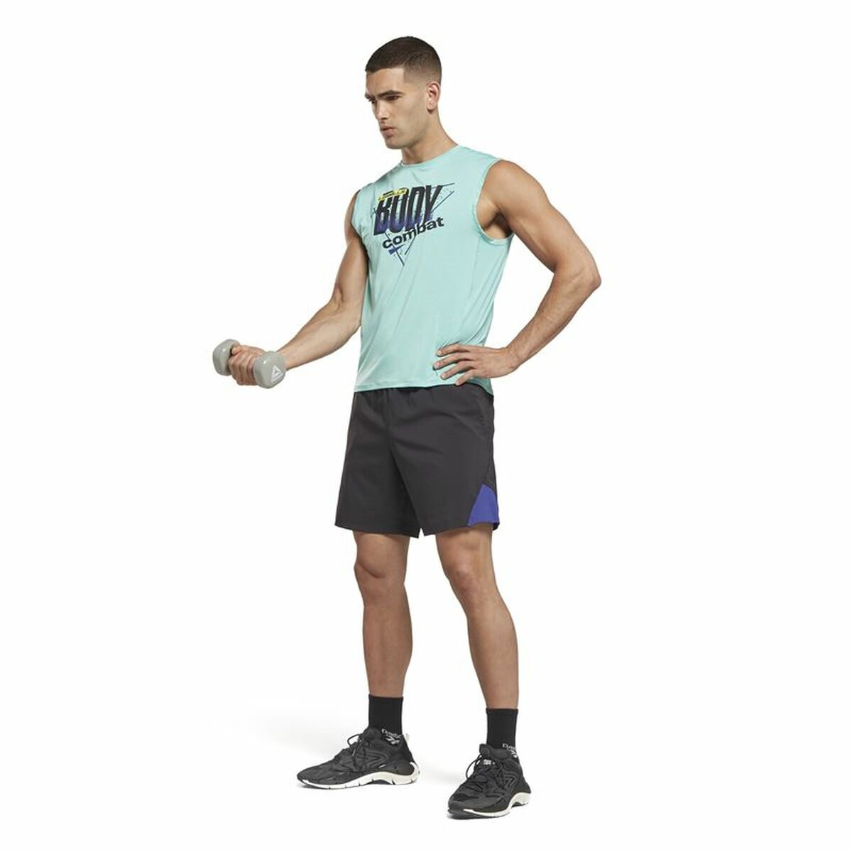 Reebok Les Mills® Bodypump® Activchill Men's Sleeveless T-Shirt Blue-4