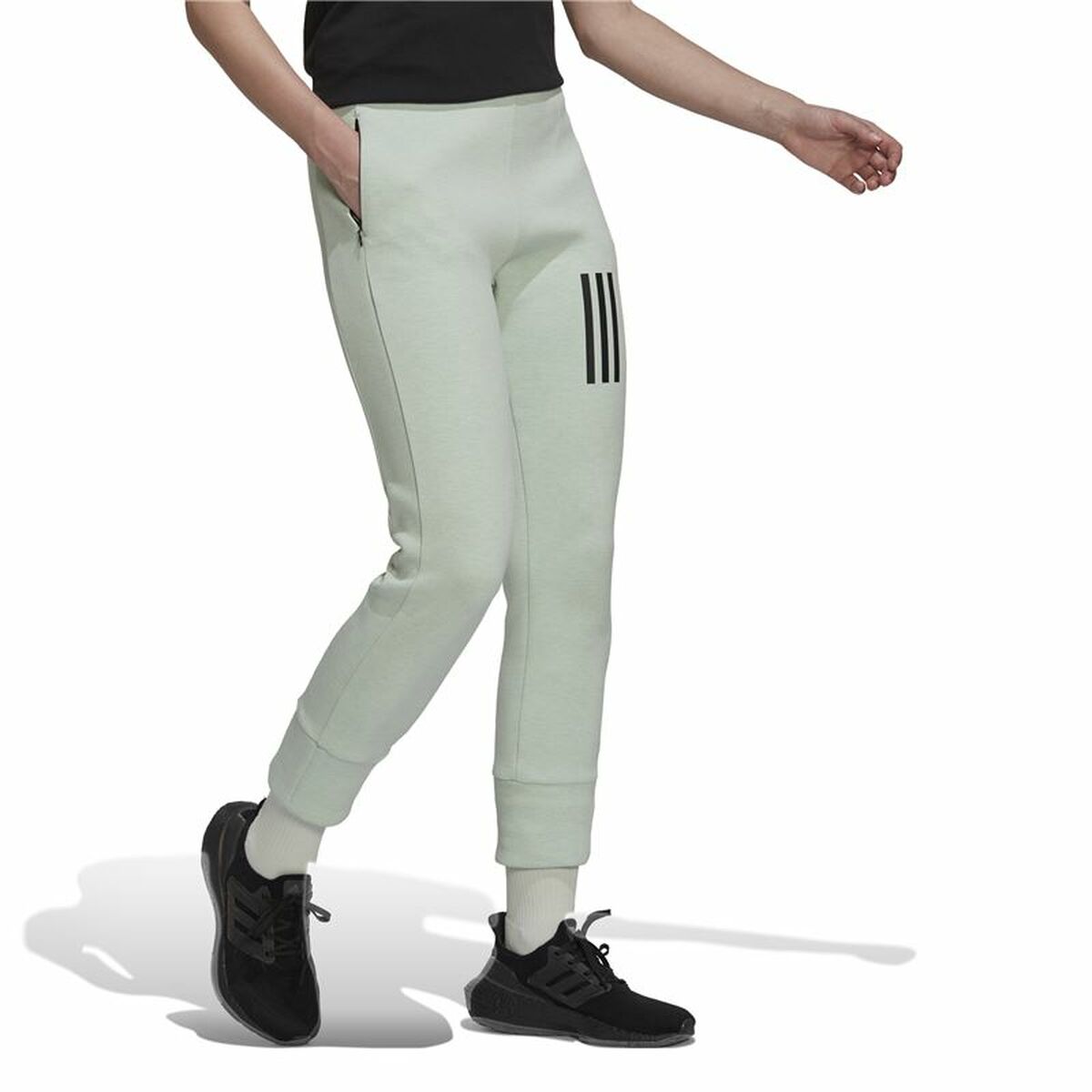 Длинные спортивные штаны Adidas Mission Victory High-Waist Женщина Бежевый-4