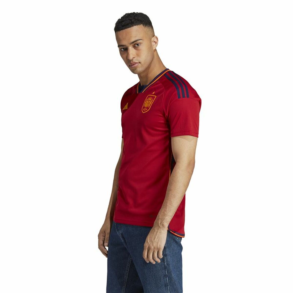 Спортивная футболка с коротким рукавом, мужская Adidas Spain-6