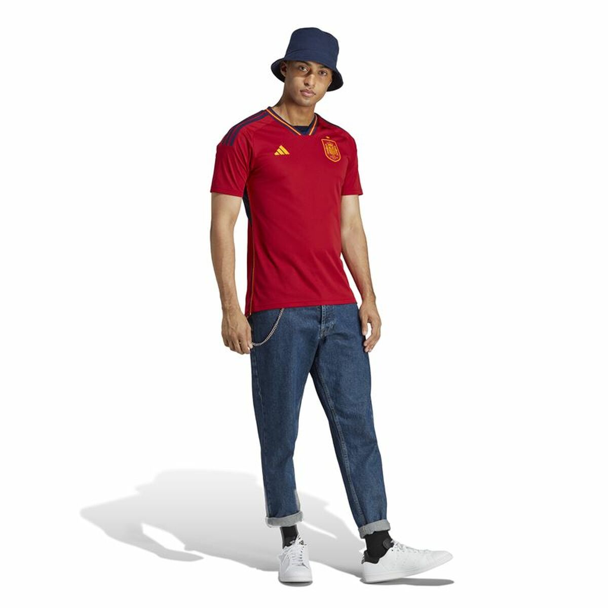 Спортивная футболка с коротким рукавом, мужская Adidas Spain-8