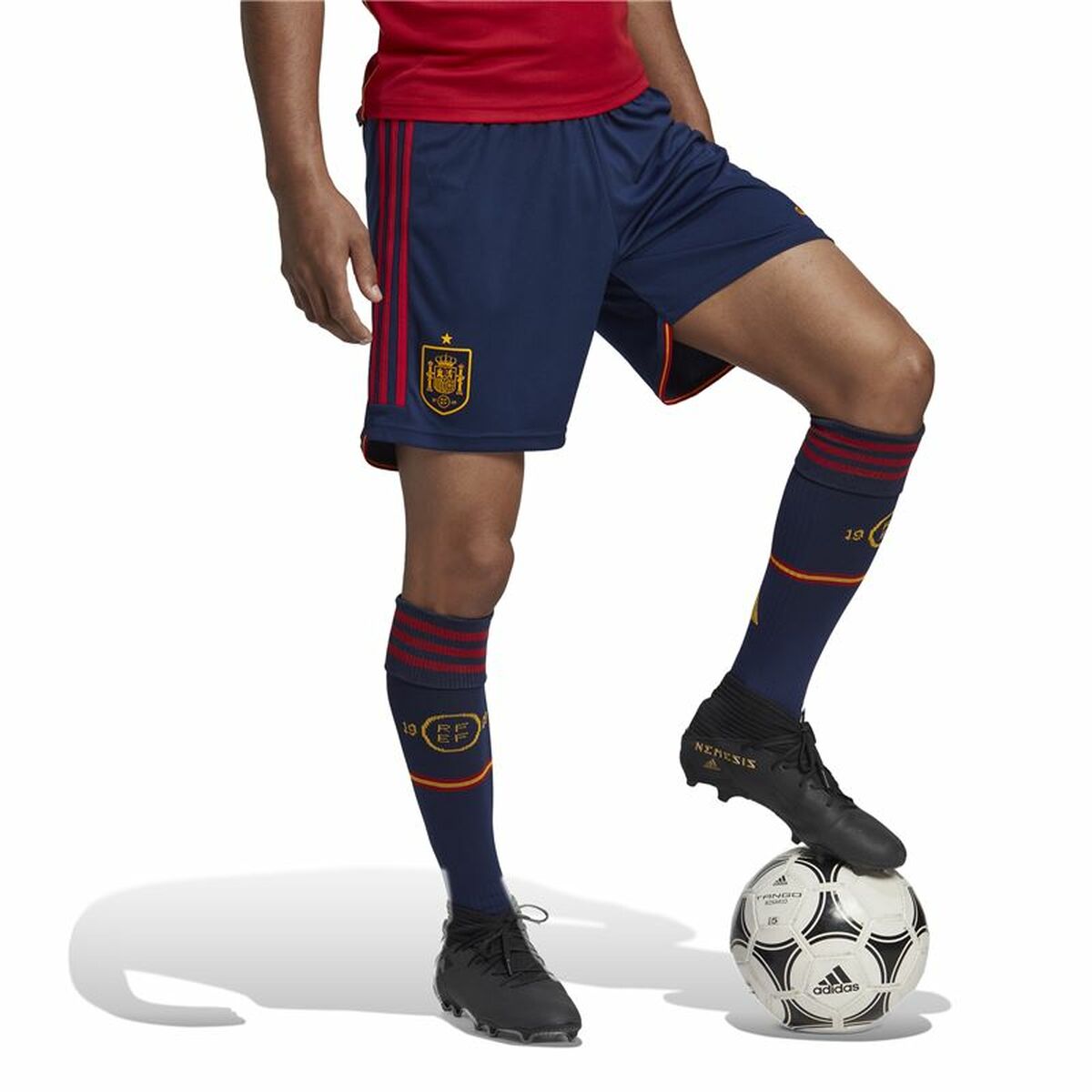 Спортивные мужские шорты Adidas Home España 22 Темно-синий-4