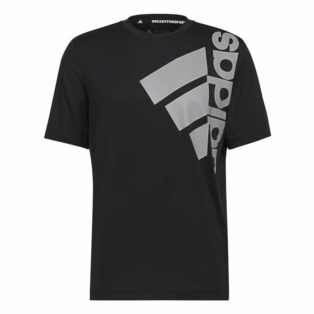 Maglietta a manica corta maschile Adidas Big Badge Nero