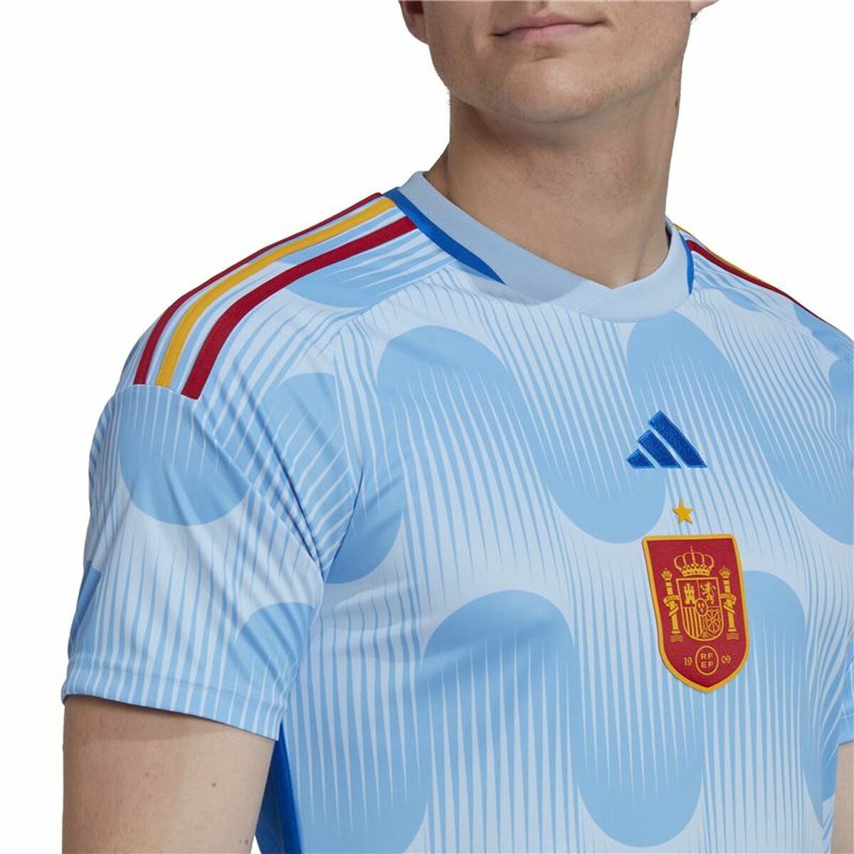 Спортивная футболка с коротким рукавом, мужская Adidas 2ª Equipación España 22-7