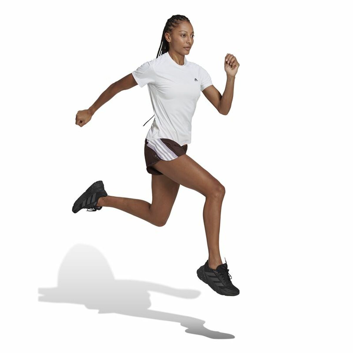 Спортивные женские шорты Adidas Hyperglam Коричневый-4