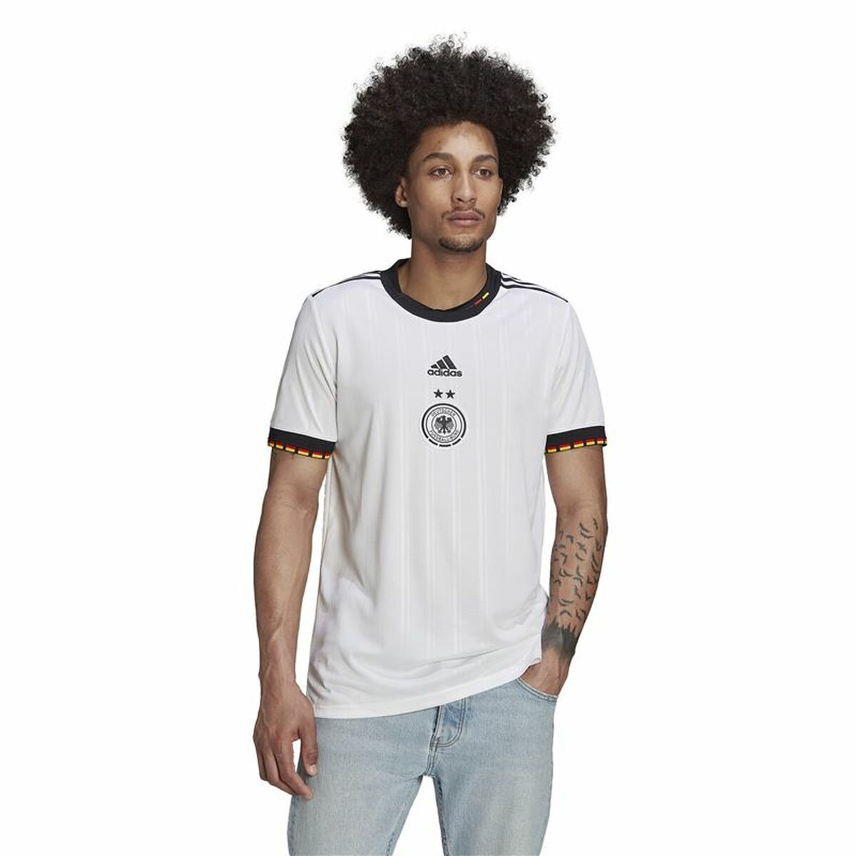 Спортивная футболка с коротким рукавом, мужская Adidas  Germany 21/22-6