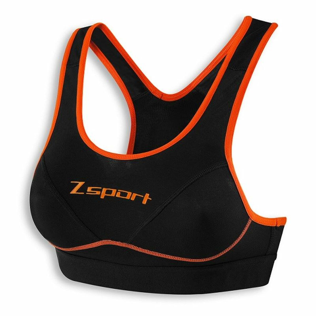 Спортивный бюстгальтер ZSPORT Runline100 Чёрный-2