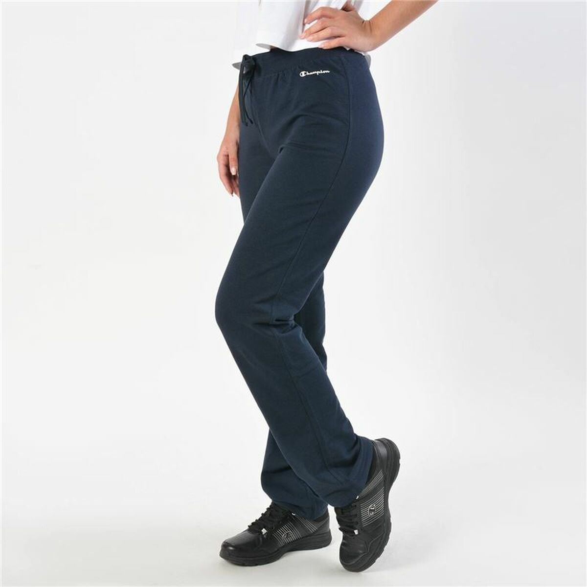 Длинные спортивные штаны Champion Drawstring Темно-синий Женщина-3