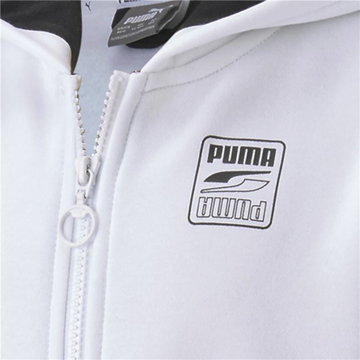 Детская спортивная куртка Rebel Puma Block Full-Zip Hoodie  Белый-7