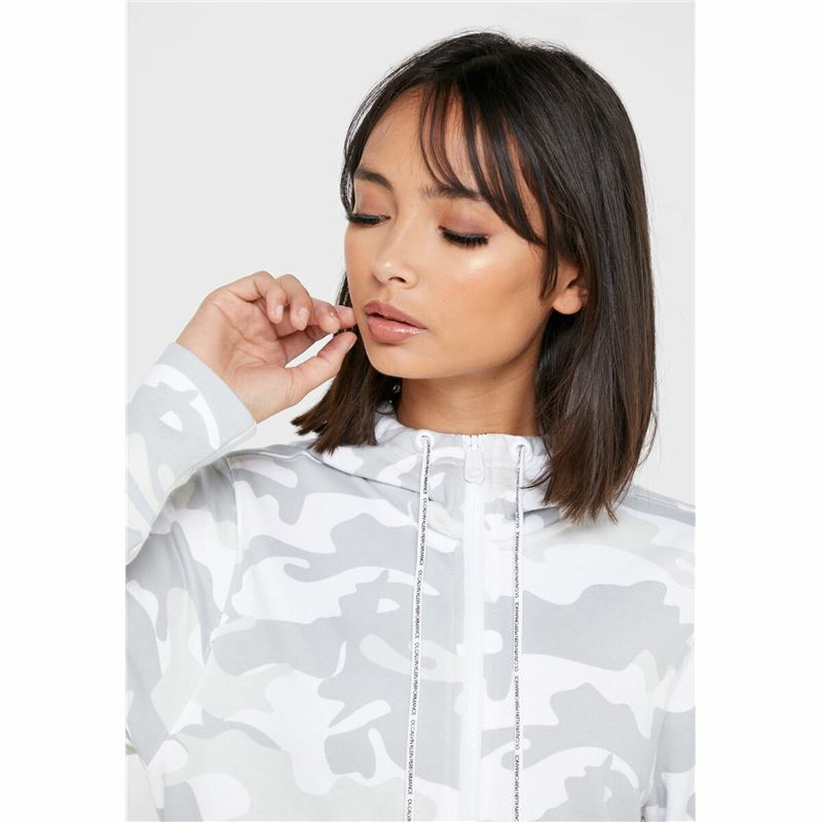 Женская спортивная куртка Calvin Klein Full Zip Белый-5