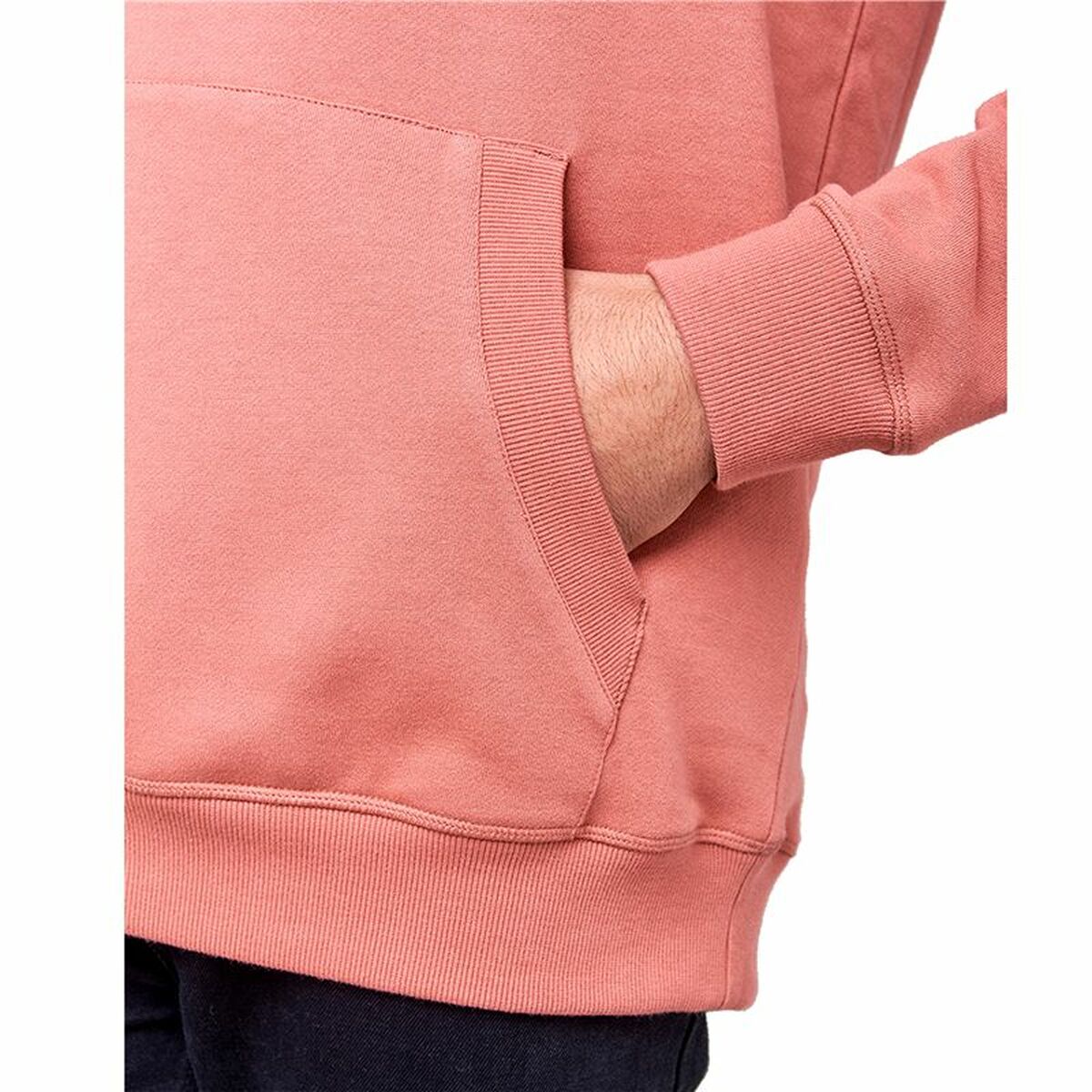 连帽运动衫男士Rip Curl Essentials 3条纹法国特里鲑鱼-2