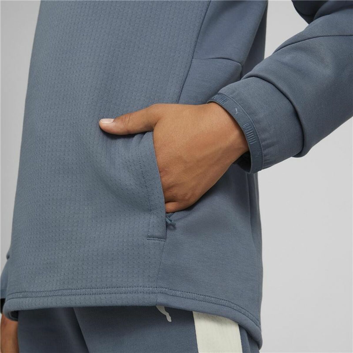 统一性别连帽运动衫Puma Evostripe Youth Blue-4