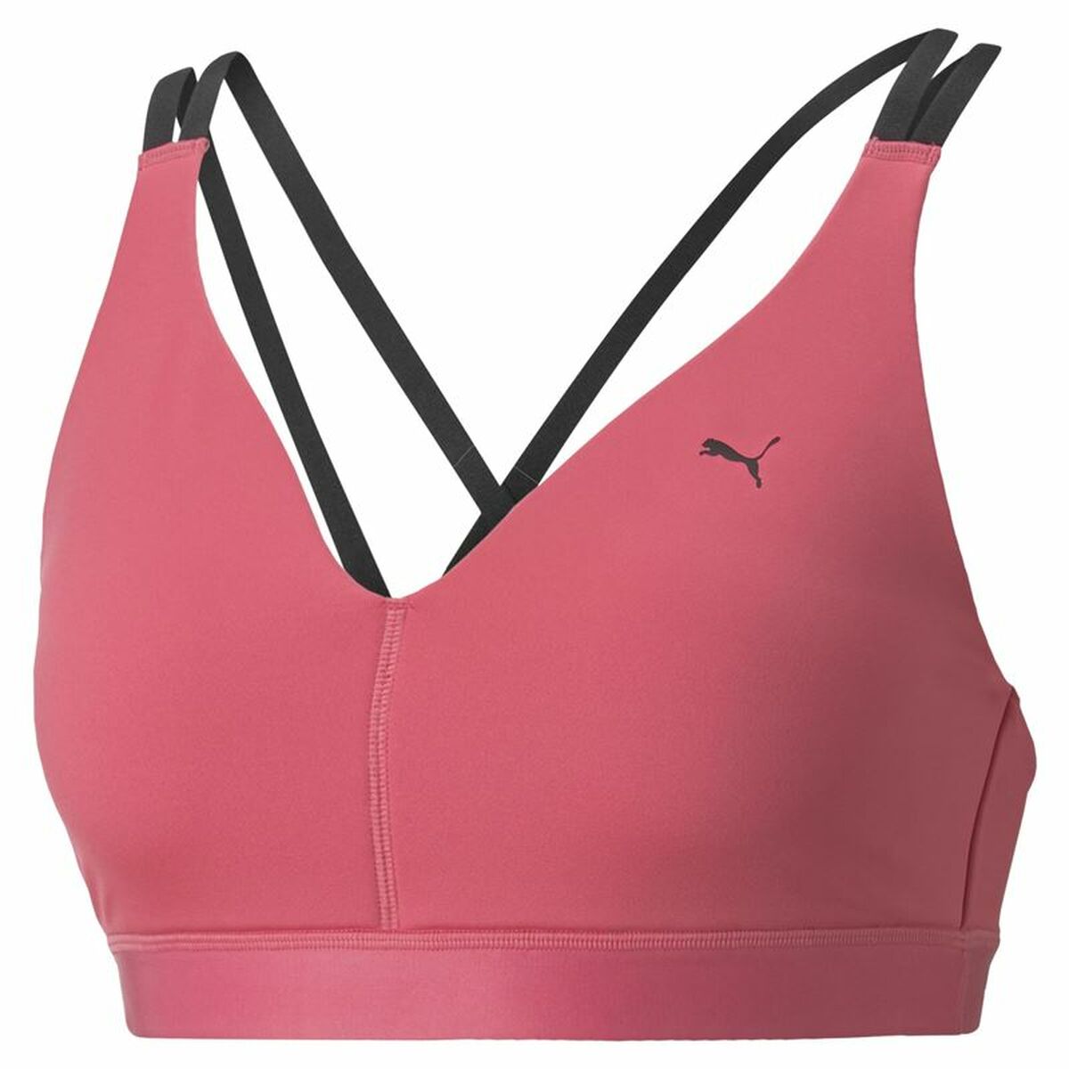 Puma Low Impact Elite Strappy Pink Sports Bra