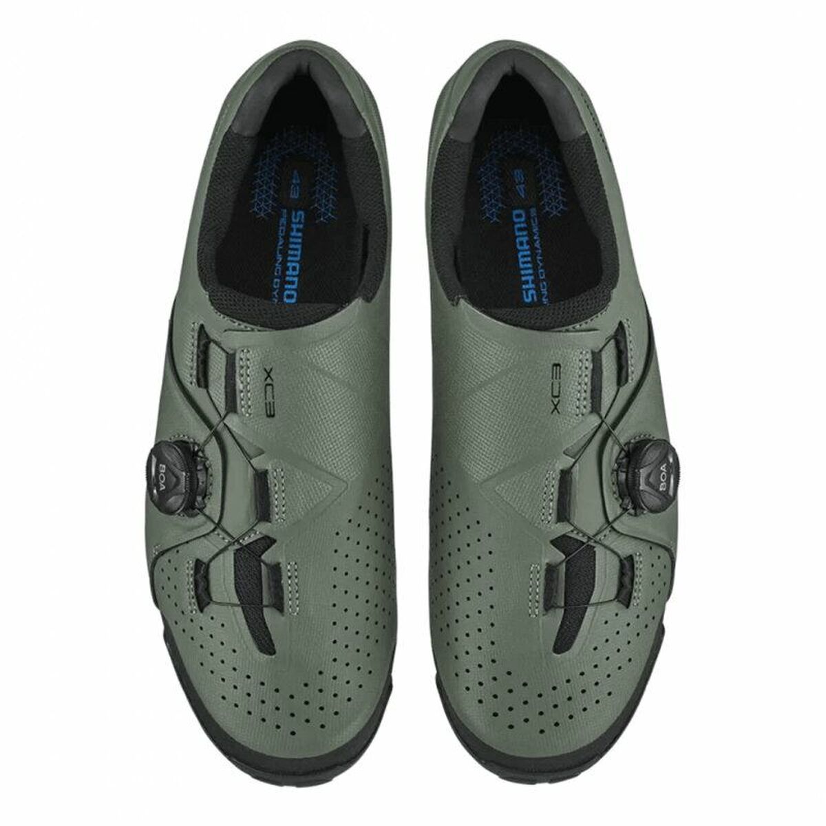 Велосипедные кроссовки Shimano Xc300 Оливковое масло-3