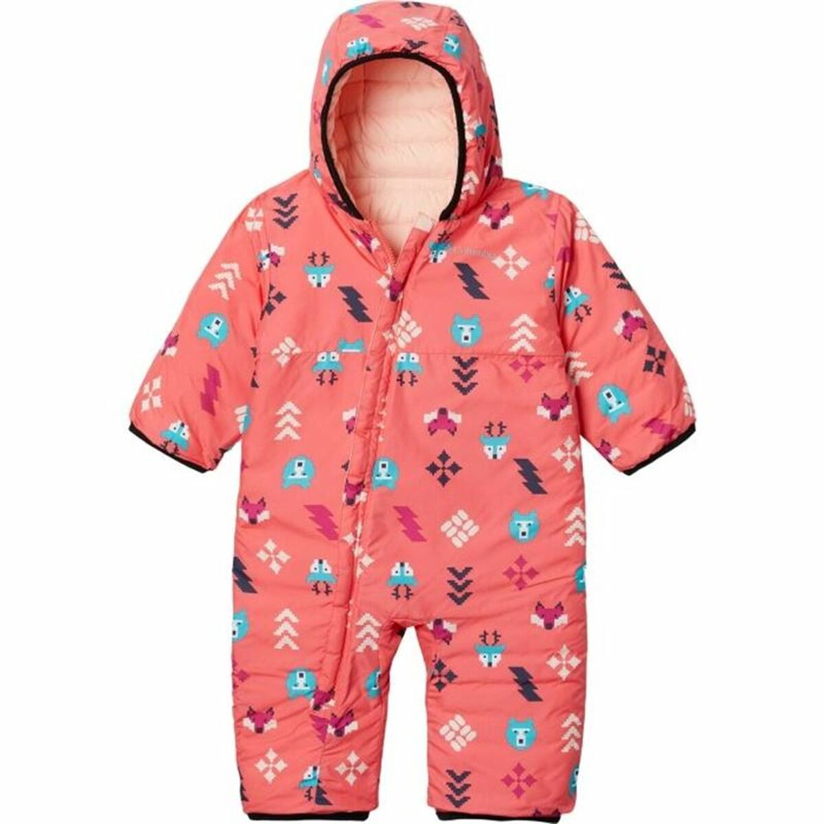 Columbia Powder Lite Reversible Baby Jumpsuit Coral-2