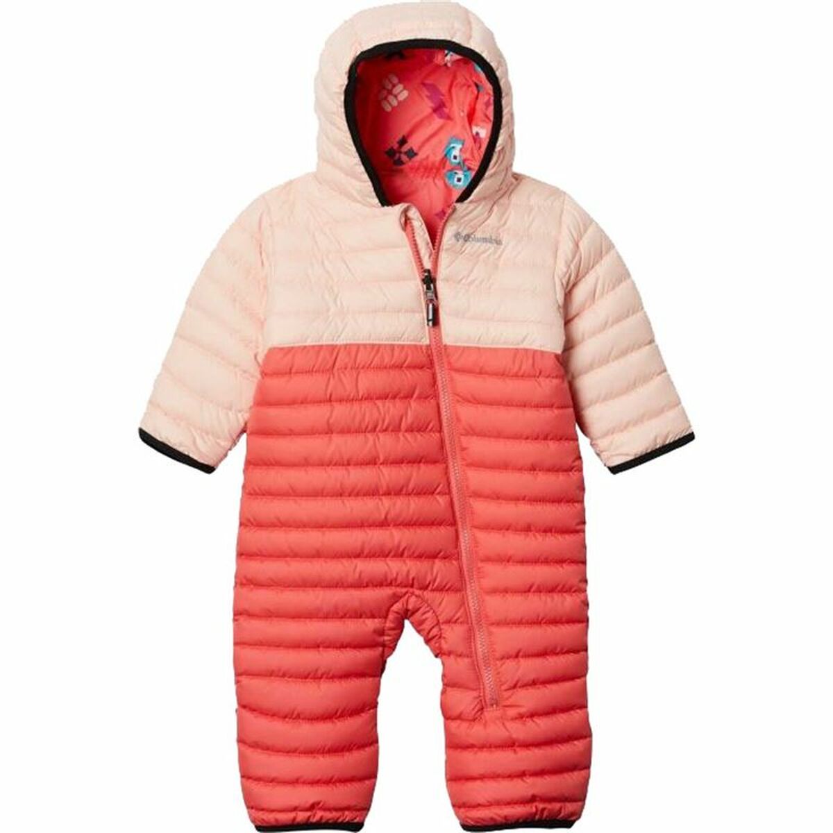 Columbia Powder Lite Reversible Baby Jumpsuit Coral-3