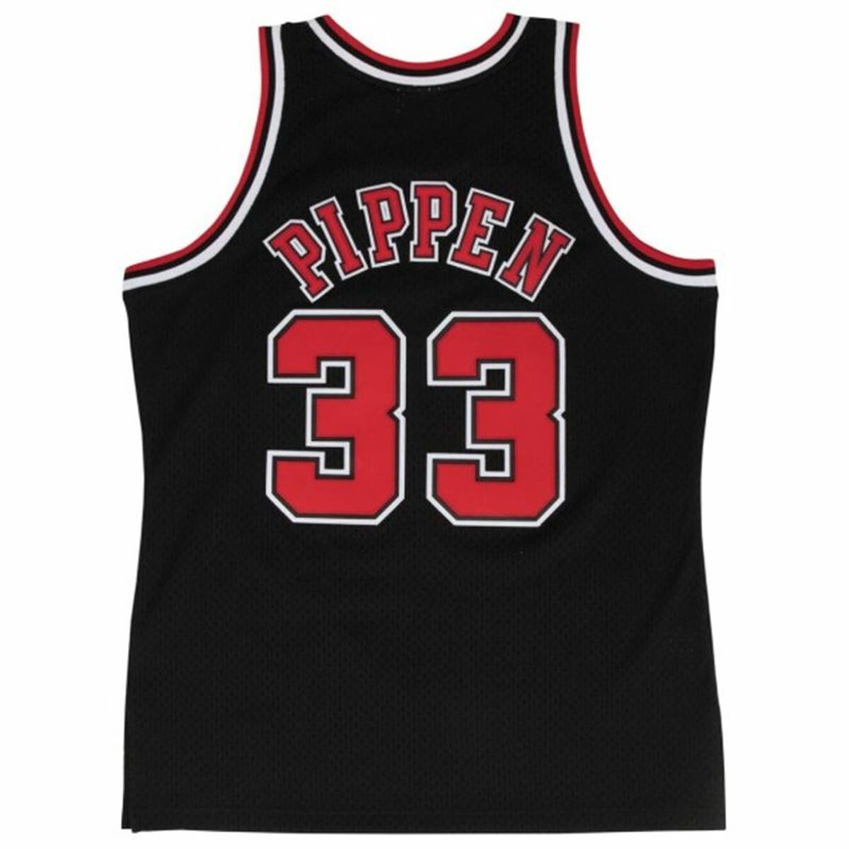 Баскетбольная футболка Mitchell & Ness Chicago Bull Scotie Pippen Чёрный-2