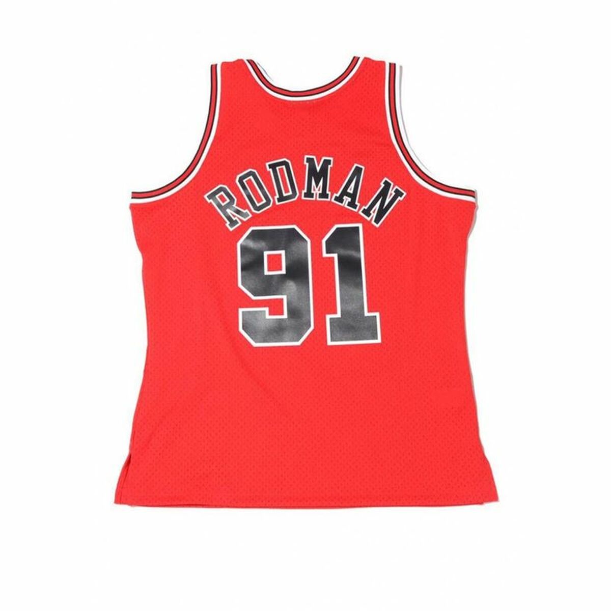 Баскетбольная футболка Mitchell & Ness Chicago Bull Dennis Rodman Красный-2