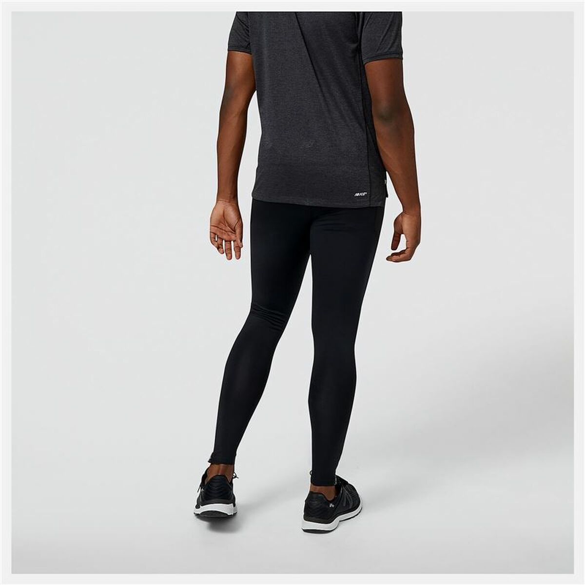 Мужские спортивные колготки New Balance Impact Run AT Tight Чёрный-4